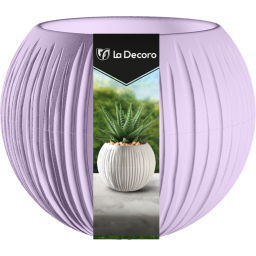 Цена за 2 шт. Кашпо для цветов пластиковое 0,3л d-13,3см "Сфера Мини" Лавандовый сорбет