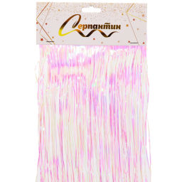 Цена за 10 шт. Дождик 2 м "Глянцевый стиль", перламутр