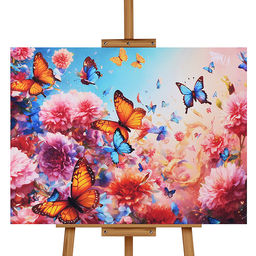 Мозаика алмазная "В мире бабочек" 30*40см.