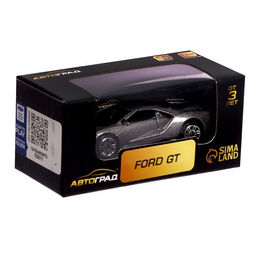 Машина металлическая FORD GT, 1:64, цвет серый - Автоград фото 4