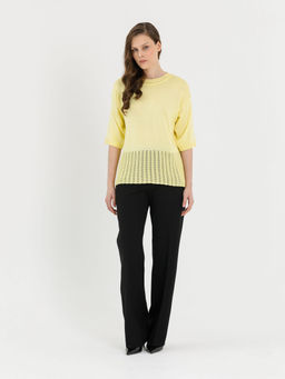 Блузка вязаная