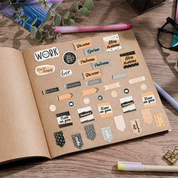 Цена за 5 шт. Наклейки для ежедневника Это твой день, 14 21 см - Арт узор фото 3