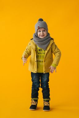 Шапка весенняя/осенняя вязаная (Св.серый) КОДИ - Jumbi фото 4