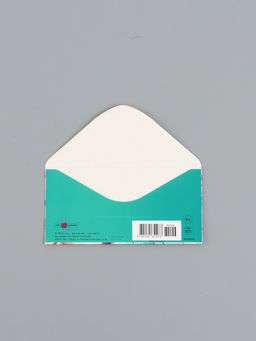 Цена за 10 шт. Конверт для денег Поздравляем, на голубом, 16,5 х 8 см