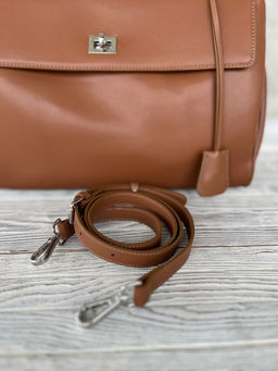 Женская кожаная сумка-портфель 8399-3 Рыжий - Sergio valentini фото 8