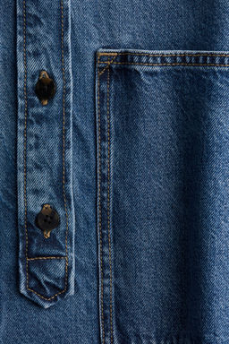 Camisa denim larga - H&m фото 6