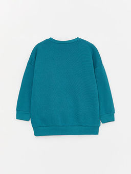 Bisiklet Yaka Uzun Kollu Bask?l? Erkek Bebek Sweatshirt ve E?ofman Alt? 2li Tak?m - Waikiki фото 3