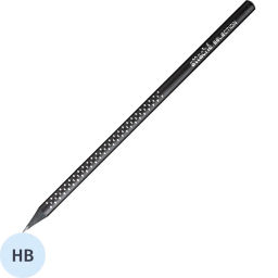 Карандаш чернографитный Attache Selection Prime,б/ласт,HB,черн.корп.вточку  фото 2