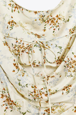 ZW COLLECTION PRINTED SATIN DRESS - Zara фото 16