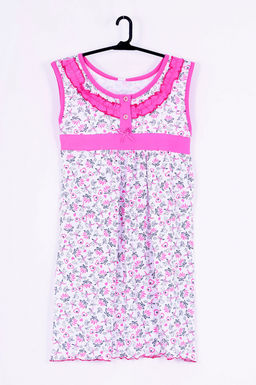 Арт. 5162 Ночная сорочка без рукав кор. Цвет:ассорти