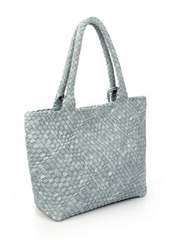 LACCOMA сумка СУ1033-винтаж синий эко кожа хлопок фото 2