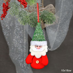 Елочное украшение Дед мороз 10*18 см / B107 /уп 200/ - Галеонтрейд фото 2