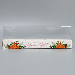 Цена за 5 шт. Коробка для десерта «Тепла и уюта в Новом году», 26×8×9.5 см