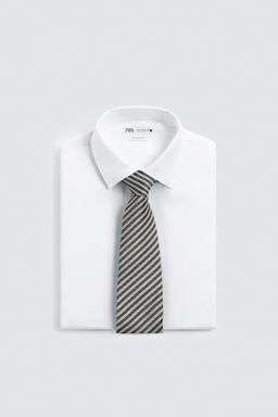 LIMITED EDITION 100% SILK STRIPED TIE - Zara фото 9