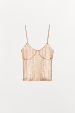 FINE KNIT TOP WITH OPENWORK - Zara фото 3