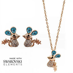 Комплект с кристаллами Swarovski