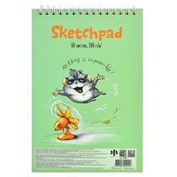 Скетчпад А5 148х210 мм, 60 л, блок - белый офсет 100 г/м2, арт. 57802 ВЕСЁЛЫЕ ЖИВОТНЫЕ - Феникс+ фото 7