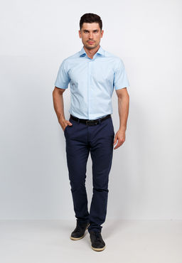 Сорочка мужская короткий рукав GREG 210/108/Z STRETCH  фото 5