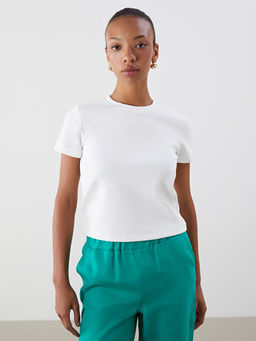 Bisiklet Yaka Kad?n Ti??rt