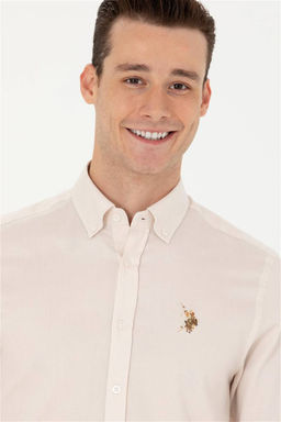 U. S. Polo Assn Мужская белая рубашка с длинным рукавом - U.s. polo assn фото 9