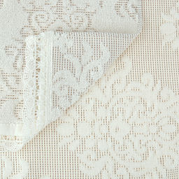 Полотенце махровое "Династия" 50х90см, хлопок 100%, ажурный кант, молочный (Китай)