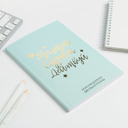 Цена за 2 шт. Планер-ежедневник в тонкой обложке с тиснением Мечтай. Создавай. Действуй, мятный, А5, 80 листов