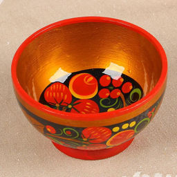 Салатник деревянный хохлома «Малый», 11×6 см