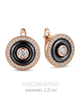 Серьги с керамикой