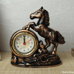 Цена за 1 шт. Часы статуэтка 12,2х4,5х15,5 см Лошадь / HX3211 /уп 120/