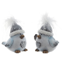 Фигурка декоративная "Птичка", L4 W6 H7,5 см, 2в.