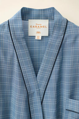 VESTIDO CUADROS CREATED BY CARAMEL LONDON X ZARA / Azul  фото 6