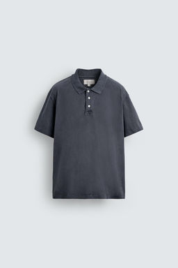 WASHED RELAXED FIT POLO SHIRT - Zara фото 7