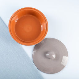 Форма для запекания с крышкой «Вятский, 500 мл, керамика, серая