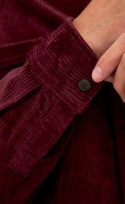 Рубашка вельвет F221-0470 bordo - Fine joyce фото 6