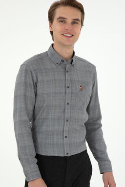 Мужская черная рубашка с длинным рукавом Неожиданная скидка в корзине - U.s. polo assn фото 3