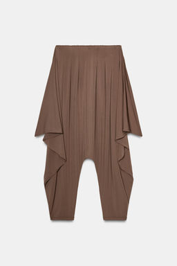 ASYMMETRIC FLOWING BAGGY TROUSERS - Zara фото 14