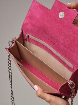 Клатч замшевый Deboro 31016 розовый