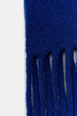 FRINGED KNIT WOOL SCARF - Zara фото 4