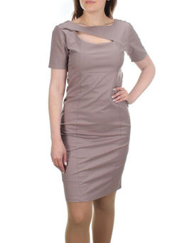 8016 BEIGE Платье женское