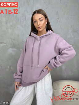 Худи с начесом для женщин оверсайз - Bruno фото 4