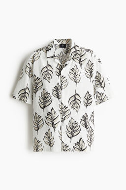 Camisa resort en mezcla de lino Regular Fit - H&m фото 2