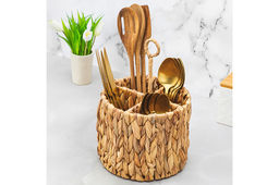 Органайзер для столовых приборов 18*18*27,5 см с 4-мя отделениями, с держателем, круг - Elan gallery фото 8