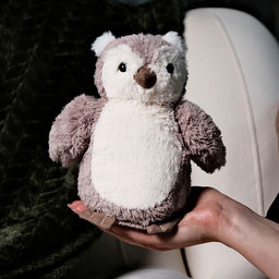 Мягкая игрушка Сова, 20 см, цвет светло-серый - Simaland фото 3