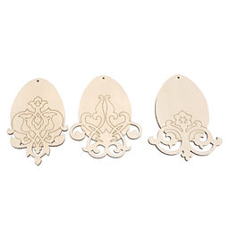 Заготовка для декорирования Mr. Carving ВД-1229 Набор подвесок Пасхальные яйца фанера 6 х 9 х 0.3 см