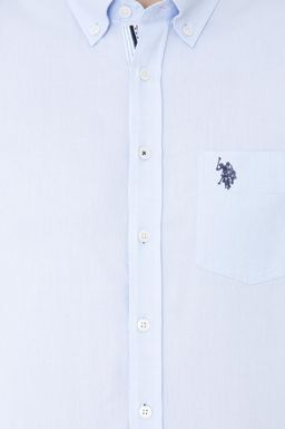 U. S. Polo Assn Мужская голубая рубашка с длинным рукавом - U.s. polo assn фото 6