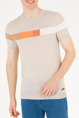 U. S. Polo Assn Мужской трикотажный свитер с круглым вырезом и камнями - U.s. polo assn фото 6