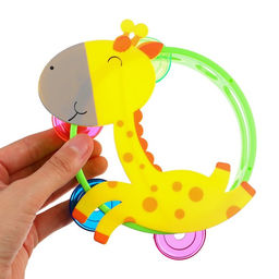 Погремушка - бубен Крошка Я «Жирафик / Лошадка», от 3 мес., виды МИКС