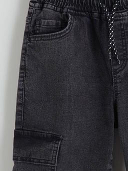 Beli Lastikli Erkek ?ocuk Kargo Jean Pantolon