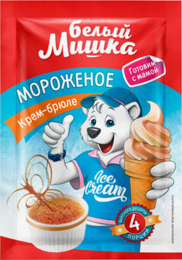 Вокруг света. Белый Мишка. Мороженое Крем-брюле 65 гр