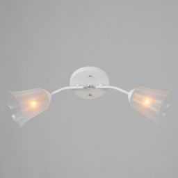 Люстра на потолок BayerLux «Онлайн», 2×15 Вт, Е27, белый/прозрачный